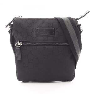 GUCCI Black Leather Shoulder Bag